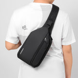 Fengdong ultra thin anti theft chest bag small cross body bags mobile phone mini messenger men shoulder sport pack Mart Lion   
