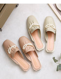 Summer Slippers Women's Casual Sandals Slip-on Outer Wear Korean Style Shoes Lazy Shoes Closed Toe Half Slippers Mart Lion   