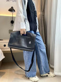 Orabird Casual Tote Bags for Ladies Soft Cow Leather Zipper Opening Large Capacity Crossbody Shopper Handbags Mart Lion   