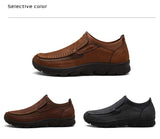 Walking Shoes Men's Handmade Retro Men's Casual Loafers Slip on Sneakers Mart Lion   