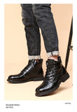 Men Boots Retro Middle Leather Mart Lion   