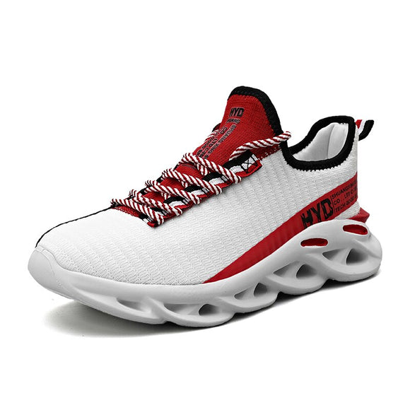  Damyuan Men's Casual Sports Sneakers Athletic White Orange Breathable Weave Outdoor Running Tennis Shoes Mart Lion - Mart Lion