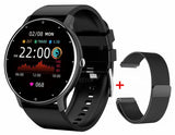 ZL02D Smart Watch Men's Lady Sport Fitness Smartwatch Sleep Heart Rate Monitor Waterproof For IOS Android Bluetooth Phone Mart Lion Black Milan  