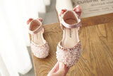  Kids Leather Shoes Girls Wedding Children Princess Sandals Sequins Bow Girls Casual Dance Flat Mart Lion - Mart Lion