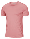 Soft Summer T-shirts Men's Anti-UV Skin Sun Protection Performance Shirts Gym Sports Casual Fishing Tee Tops Mart Lion Gray Pink CN L (US M) China