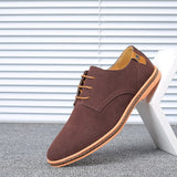 Men's Casual Shoes Lace Up Classic British Summer Oxford Shoes Black Flat Footwear Mart Lion   