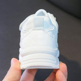  Kids White Sneakers Leisure Chunky Concise Boys Girls Sport Shoes Running All-match Children Trainers Mart Lion - Mart Lion
