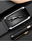 Product Belt men's leather toothless automatic buckle cowhide belt casual Belt Mart Lion   