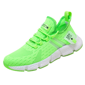 Men's Sneakers Breathable Classic Casual Shoes Tennis Mesh Tenis Masculino Zapatillas De Deporte Mart Lion 178-Green 36 