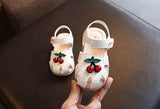 Summer Baby Girls Sandals Cute Cherry Closed Toe Toddler Infant Kids Shoes Princess Walkers Little Girls Shoes Sandals Mart Lion   