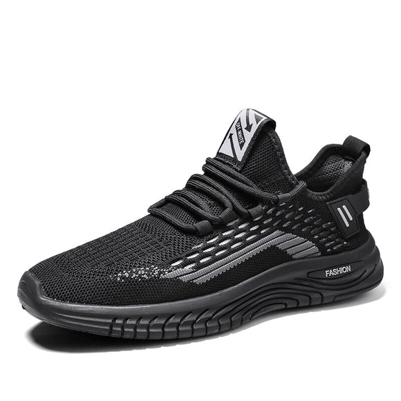 Men's Sport Sneakers Trainers Athletic Outdoor Walking Training Fitness Shoes Casual Students Zapatos Hombre Mart Lion Black 6.5 
