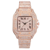 Rhinestone Casual Quartz Watches Simple Ladies Round Dial Wristwatches Dress Bracelet Mart Lion C1 Rose Gold China 