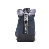Winter Waterproof Men's Snow Casual Shoes Plush Outdoor Sneakers Warm Fur Ankle Snow Mart Lion   