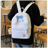  Kawaii Sanrioed Anime Cinnamoroll Melody Plush Bag Women Tote Handbags Shoulder Bags Backpack Plushie Stuffed Toy Mart Lion - Mart Lion