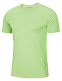 Soft Summer T-shirts Men's Anti-UV Skin Sun Protection Performance Shirts Gym Sports Casual Fishing Tee Tops Mart Lion Light Green CN L (US M) China
