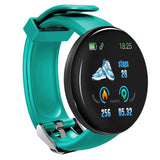 D18 Smart Watch Men's Women Smartwatch Blood Pressure Waterproof Digital Watches Sports Fitness Tracker Watch for apple watch band Mart Lion green  