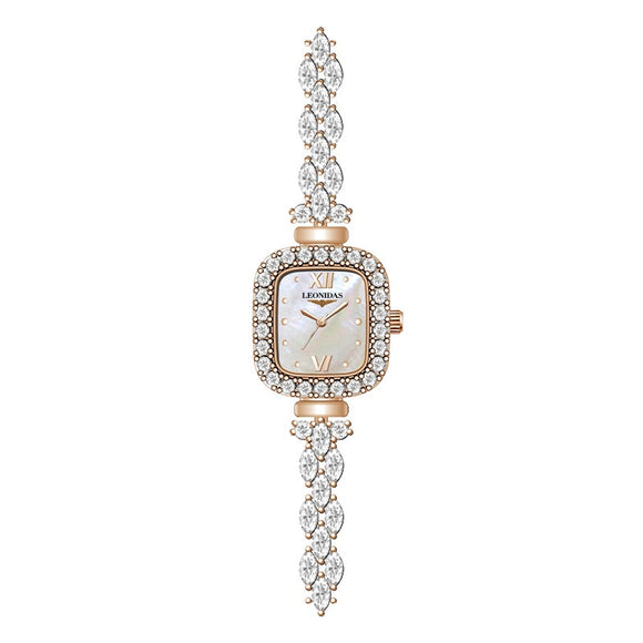  Rhinestone Women Watches Rose Gold Classic Bracelet Female Geneva Clock  reloj mujer Mart Lion - Mart Lion
