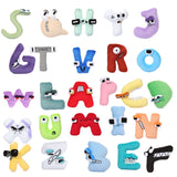 13pcs/set English Letters Alphabet Lore Plush Anime Doll Kawaii Stuffed Toys Kids Enlightenment Montessori Mart Lion   