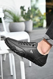 Men Handmade Genuine Leather Boots Low-Top Winter Waterproof Flat Round Toe Male Ankle Mart Lion   