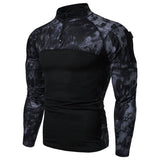 Men's Tactical Camouflage Athletic T-shirts Long Sleeve Men Tactical Military Clothing Combat Shirt Assault Army Costume Mart Lion   