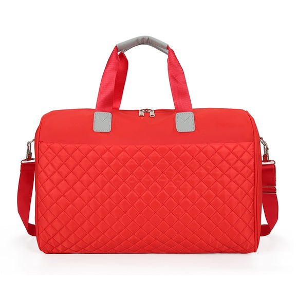 Travel Bag Women Shoulder Large Capacity Handbags Men Sports Bag Casual Crossbody Pack Duffle Luggage Mart Lion Red  