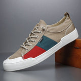Men's Casual Shoes Sneakers Vulcanize Walking Classic Canvas Loafers Mart Lion 22121 khaki 38 