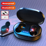 TWS Bluetooth Earphone Waterproof Wireless Headphones In-Ear Earbuds Headset Mic For Smart Phone Mart Lion F  