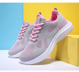 Sneakers Women Breathable Running Shoe Lace Up Lightweight Outdoor Tennis Sports Shoe Mart Lion   