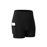 Sports Women Gym Shorts High Waist Elasticity Breathable Workout Shorts Seamless Fitness Shorts Push Up Fitness Shorts Mart Lion Black S 