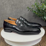 Handmade Genuine Patent Leather And Nubuck Leather Patchwork With Bow Tie Men's Wedding Black Dress Shoes Banquet Loafers Mart Lion Black 7 