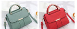 Handbag Women Solid Color PU Leather Small Square Bag Designer Trend Casual Tote Shoulder Crossbody Bag Bolsa Mart Lion   
