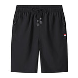 Men's Summer Breeches Shorts Cotton Casual Bermudas Black Men's Boardshorts Homme Classic Clothing Beach Mart Lion Black M 