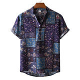 Summer Men's Beach Hawaiian Shirts Casual Vacation Street Short Sleeve Street Shirts Tops Mart Lion E854975A XL China