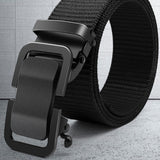 Woven Belt Metal Toothless Buckle Luxury Brand Design Men's And Women Military Training Quick Release Belt P3892 Mart Lion Black P3892 China 120CM 35to37 Incn