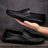 Trendy Men's Shoes Casual Slip Loafers Breathable Brand Soft Moccasins Luxury Driving Mart Lion   