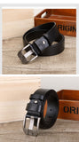 Men's Leather Belts Designer Leisure Belt Alloy Pin Buckle Jeans Trouser Black Brown Mart Lion   