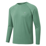 Men's UPF 50+ Rash Guard T-Shirt Athletic Crewneck Sweatshirt Long Sleeve Fishing Hiking Workout Outdoor Pullover Mart Lion   