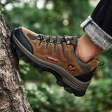 Suede Leather Casual Hiking Shoes Durable Outdoor Sport Men's Climbing Sneaker Women Trekking Hunting Shoes Warm