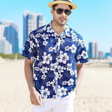 Men's Hawaiian Shirt Casual Colorful Printed Beach Aloha Short Sleeve Camisa Hawaiana Hombre Mart Lion   