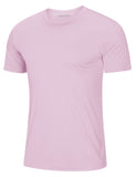 Soft Summer T-shirts Men's Anti-UV Skin Sun Protection Performance Shirts Gym Sports Casual Fishing Tee Tops Mart Lion Light Pink CN L (US M) China