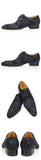  Pattern Floral lace up shoes Luxury Men's Party Blueblack Dress Pointed lace-up flat casual Handmade wingtip Derby Mart Lion - Mart Lion