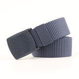 Automatic Buckle Nylon Belt Men's Army Tactical Belt Military Waist Canvas Belts Cummerbunds Strap Mart Lion Blue China 110cm