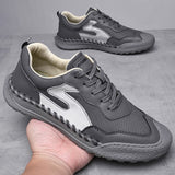 Casual  Sneakers Men's Shoes Luxury Leather Flats Autumn Lace Up Handmade Running Sports Tennis Mart Lion   