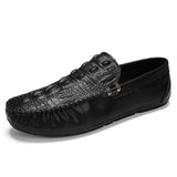  Men's Shoes Luxury Loafers Mocasines Flats Sneakers White Leather Mart Lion - Mart Lion
