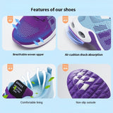 Air Cushion Sneakers Women Breathable Lightweight Lace-up Shock Absorption Casual Sports Running Shoes Vulcanized Mart Lion   