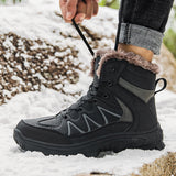 Winter Men‘s Hiking Shoes Outdoor Trekking Boots High Top Mountain Climbing Sneakers Tactical Ankle Boots Mart Lion   