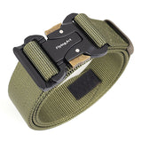 Men's Tactical Outdoor Belt Quick Release Magnetic Buckle Military Equipment Combat Canvas Belts Mart Lion Army Green China 120cm