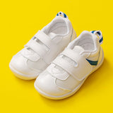 1-3Years Infant Toddler Shoes Girls Boys leather white Shoes Baby Kids Shoes Non-slip Soft Bottom Sneakers Mart Lion white blue 22 