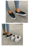 Women Platform Flats Shoes Casual Studded Flats Luxury Brand Rivet Loafers Unisex Slip on Big Spikes Studded Mart Lion   
