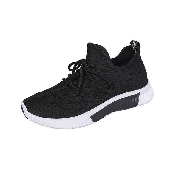Women's Casual Shoes Spring And Summer Mesh Breathable Lightweight Sports Versatile Casual Gym Running Mart Lion Black 4.5 